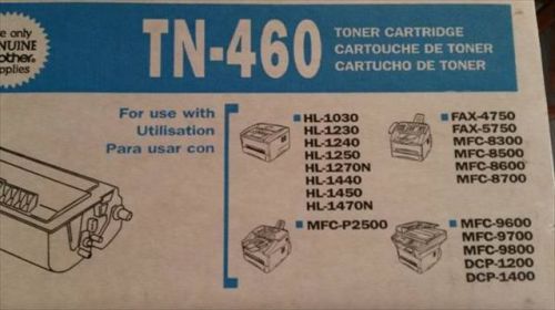 Genuine OEM Brother TN-460 High Yield Toner - Original Factory Packaging