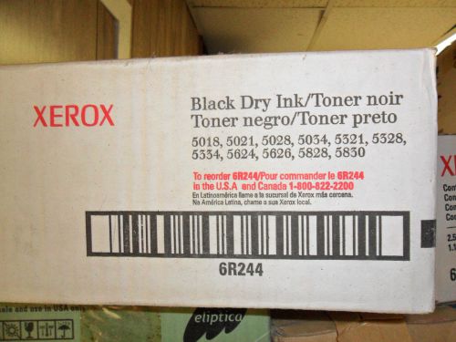 Xerox 6r244  black toner(2 ctgs)5018/21/28/34 yields:10k ea. for sale