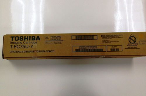 Genuine Toshiba T-FC75U-Y Yellow Toner Yield 29500 for eStudio5560C/6560C/6570C