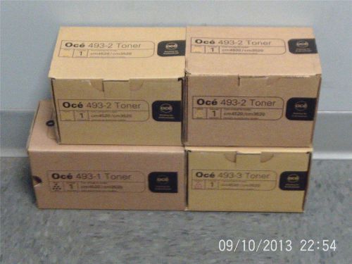 New Genuine Oce Toner Cartridges type 493-1/493-2/493-4/ 2Y 1M 1K