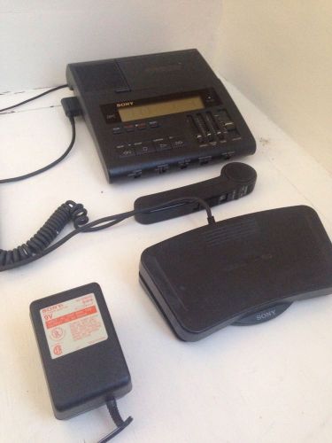 Sony BM-89 Dictator/Transcriber With Foot Pedal, Microphone, &amp; Power Supply