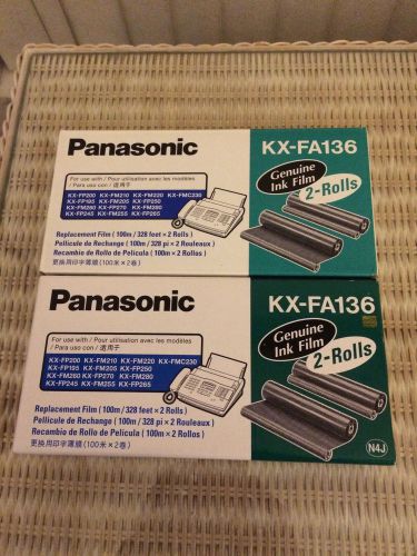 Panasonic KX-FA136 Ribbon for KX-FP200/FM210/220/205, KX-FMC230 Lot of 4
