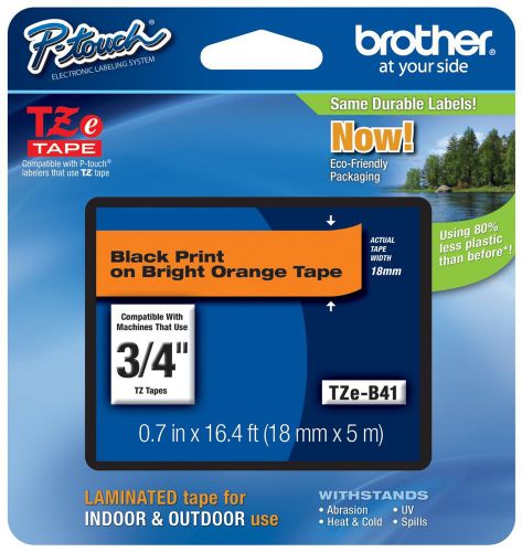 Brother tzb41 tz-b41 tzeb41 tze-b41 p-touch label tape *genuine brother* pt-2700 for sale