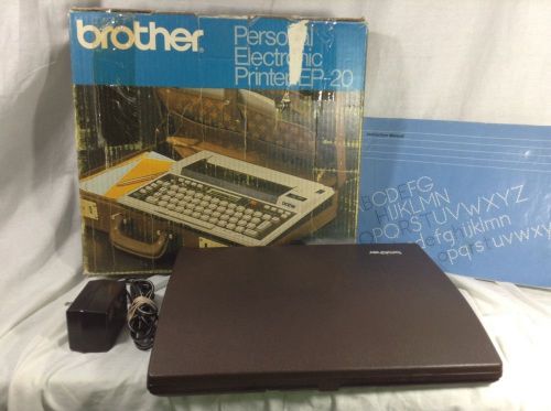 VINTAGE Typewriter Brother EP-20 Word Processor, with instructions,  - Japan