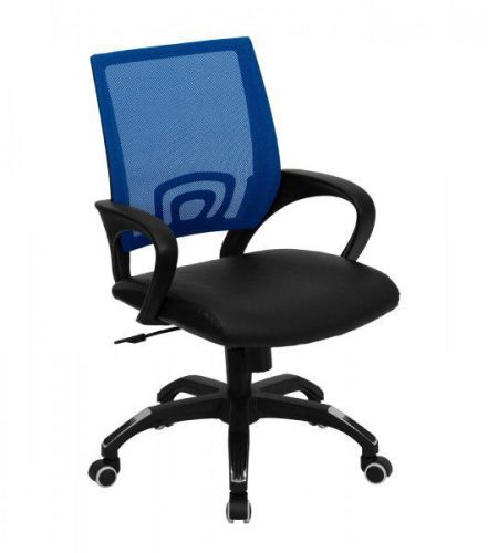 Mesh back office chair - blue for sale