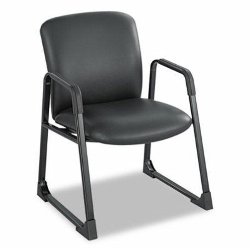 Safco uber series big/tall guest chair, vinyl, black (saf3492bv) for sale