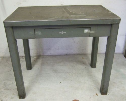 GLOBE WERNICKE Tanker Streamliner Table/Desk Gray Factory Industrial foreman USA