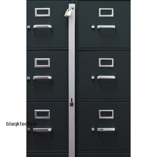 Locking bar for 4 drawer metal file cabinet; office locks; security storage lock for sale