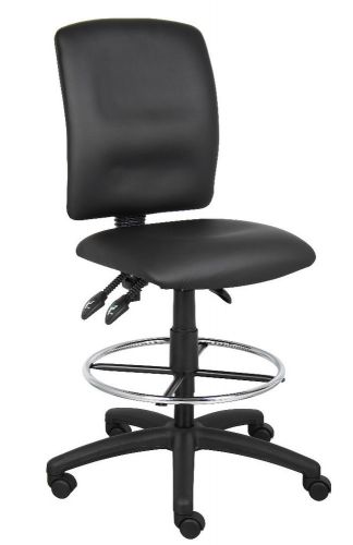 Leather drafting stool chair with multi-function tilting b1645 for sale
