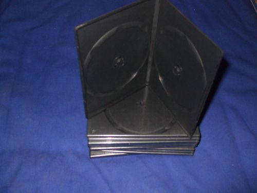 10 Used &amp; Empty - Slim Black Double CD-DVD Cases
