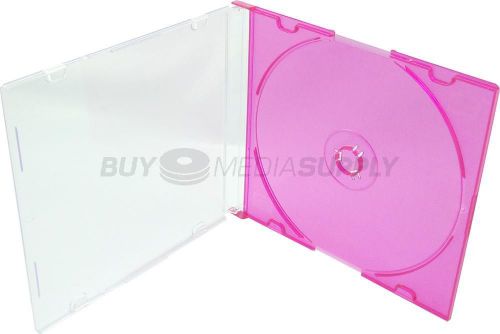 5.2mm slimline red color 1 disc cd jewel case - 400 pack for sale