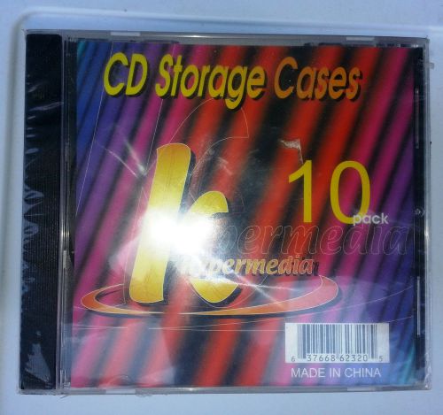 10 PACK SINGLE CD DVD JEWEL CASES Brand New Kypermedia