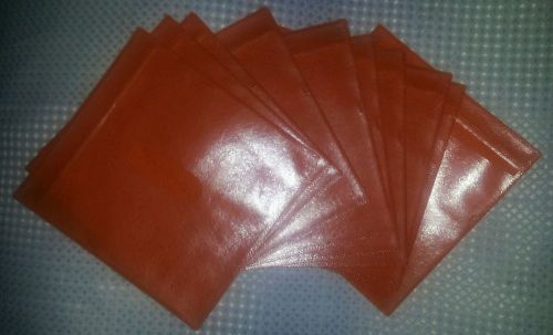 CD/DVD plastic sleeve holders, double-sided, orange color. 10pc
