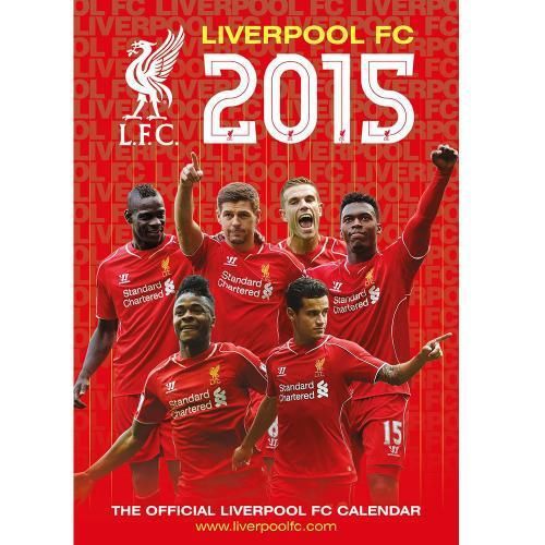 NEW OFFICIAL LIVERPOOL FOOTBALL CLUB 2015 WALL CALENDAR