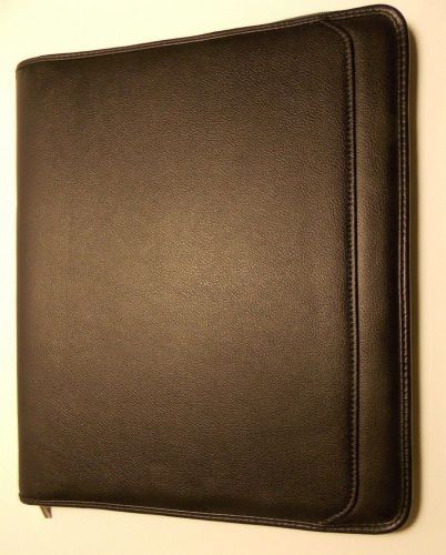 Manhattan  executive top grain   leather zippered  padfolio  perfect classy gift for sale