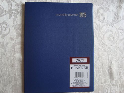 Large Navy Blue 2015 Monthly Planner Daily Appointment Book Meetings Doctors