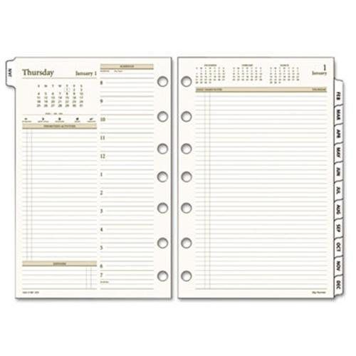 Day Runner® Recycled Two-Page-per-Day Planning Pages, 5-1/2 x 8-1/2,, 2015