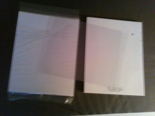100 clear Protective Plastic Comb Binder Sheets Office Supplies