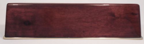 Mahogany Wood Name Plate Holder