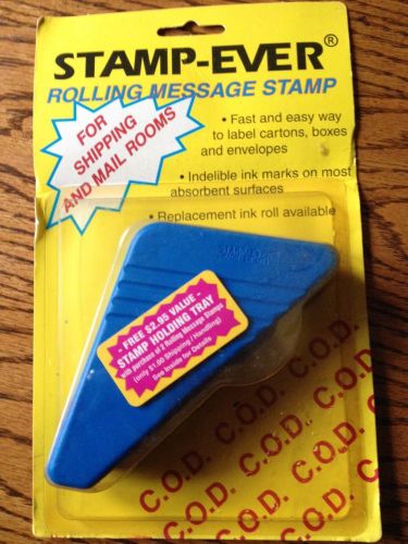 STAMP - EVER Pre-Inked Rolling Stamp - COD -Message Stamp Red