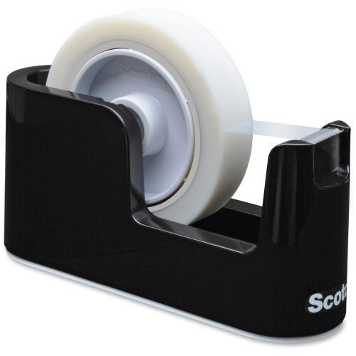 Scotch Desktop Tape Dispenser - Holds Total 1 Tape(s) - 1&#034;, 3&#034; Core - Black