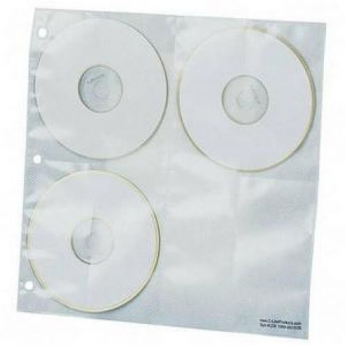 C-Line 3-Ring Storage Sheets - 8 Disks Per Page Style CD8