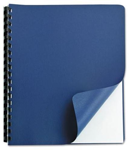Grain binding cover round corners non window 8 3/4&#034; x 11 1/4&#034; inches navy for sale