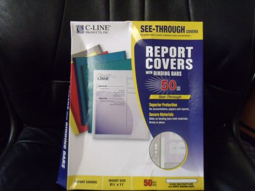 C-LINE PRODUCTS INC REPORT COVERS W/BINDING BARS BOX OF 50 NO.32457