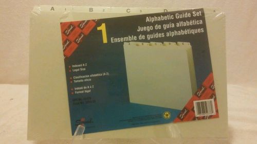 Smead 50376 A - Z Pressboard File Guides, 1/5 Tab Cut, Letter, 25 Tab Set, Green