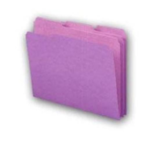 Smead colored folders two-ply tab letter size 1/3 cut tab lavender for sale