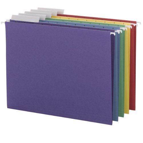 Smead 64020 assortment hanging file folders - letter - 8.50&#034; x 11&#034; - 1/3 tab cut for sale