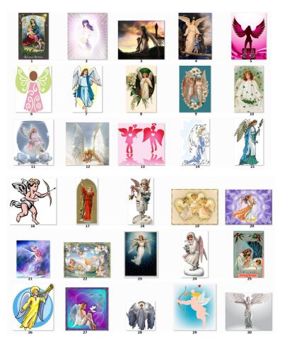 30 Personalized Angels return address labels choose one pic per sheet {a1}