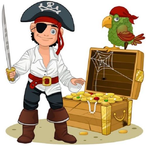 30 Custom Pirate Art Personalized Address Labels