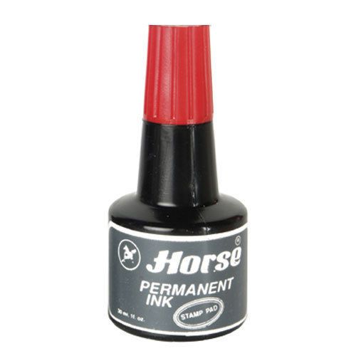 30cc Horse Red Stamp Ink Pad Water Proof Refill Permanent Ink