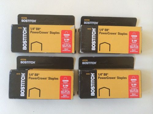 Bostitch stcrp2115 1/4 1/4 -inch leg, b8 powercrown staple  4 -  pack of 5000 for sale