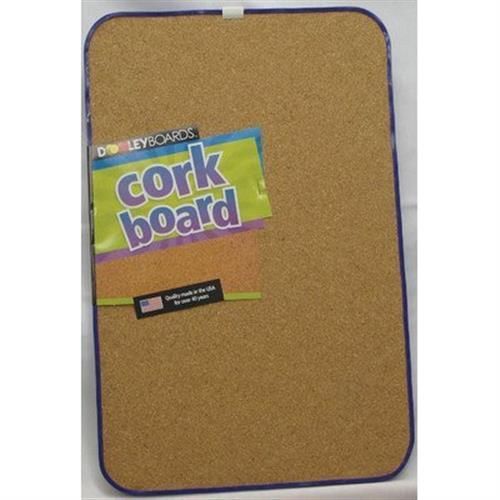 Dooley Vinyl Framed Cork Board, 11 x 17 Inches, 1 Board (1117COV)