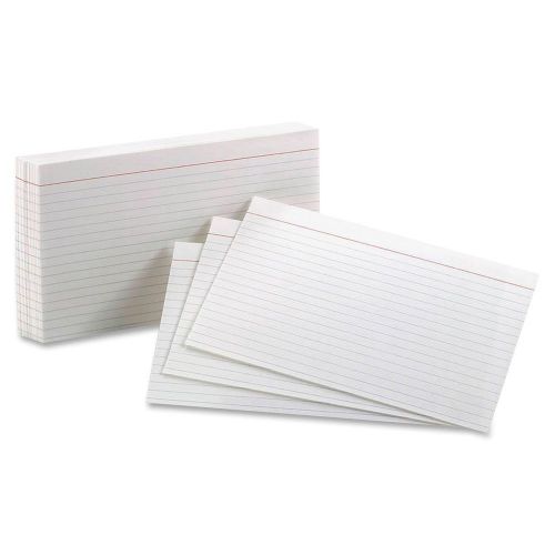 NEW Oxford Index Cards, White, Ruled, 5 x 8, 100-Pack