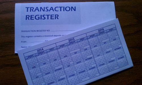 50 New Transaction Checkbook Registers 2014 2015 2016 - Check Book Register Bank