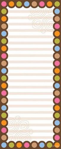 Creative teaching press dots on chocolate note pad for sale