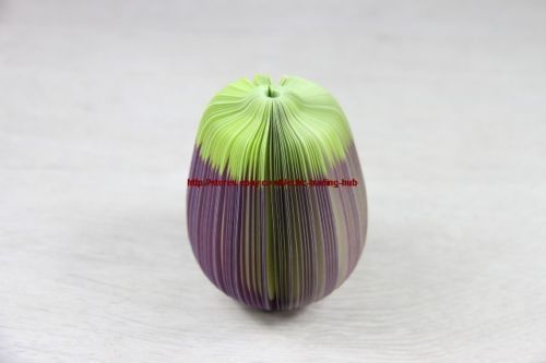 New 3D Creative vegetable eggplant Shape Notepad Sticky office smooth Paper Note