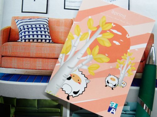 1X Sheep Spring Notepad Memo Message Scratch Planner Paper Booklet Gift FREESHIP