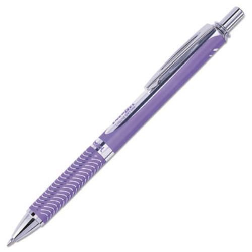 Pentel bl407vv energel alloy rt roller ball retractable gel pen, violet barrel, for sale