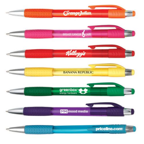 Box of 300 Misprinted Retractable Ball point Pens, Black Ink