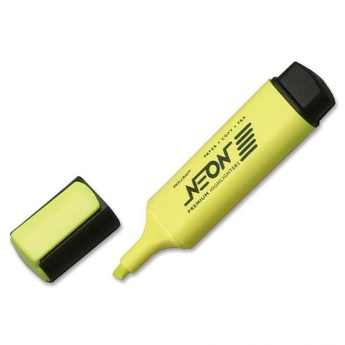 Skilcraft neon yellow highlighter - chisel marker point style - (nsn2017791) for sale