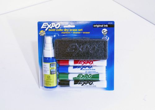 Expo 6 piece original dry erase marker starter kit - original ink 83153 **new** for sale
