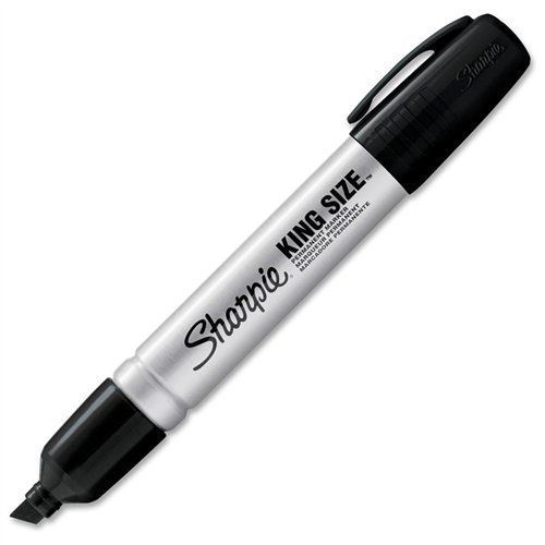 Sharpie king-size marker - chisel marker point style - black ink - (15001) for sale