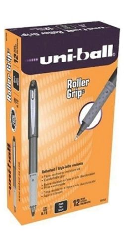 36 Uni-Ball Roller Grip Fine Point 0.7mm Black Roller Ball Pen (UNI 60708)