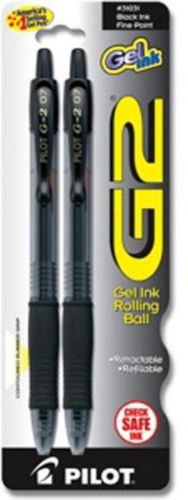 Pilot G2-7 Gel Roller Ball 2 Count Black