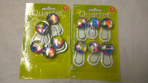 Quartet Assorted Color Magnetic Push Pins - QRTMPPC
