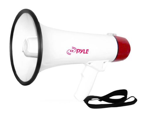 PYLE PMP40 40 Watts Professional Megaphone with Siren and Handheled Microphone